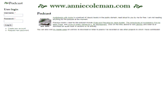 Desktop Screenshot of anniecoleman.com